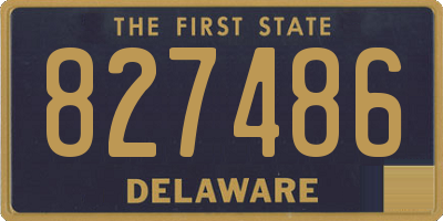 DE license plate 827486