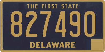 DE license plate 827490