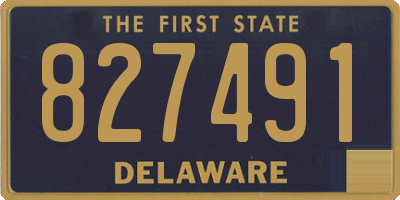 DE license plate 827491