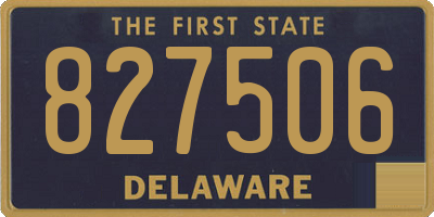DE license plate 827506