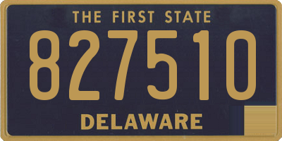 DE license plate 827510