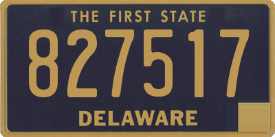 DE license plate 827517