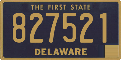 DE license plate 827521