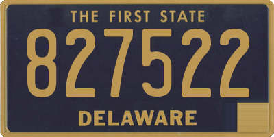 DE license plate 827522