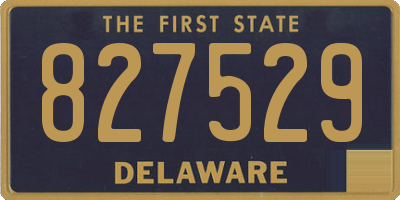 DE license plate 827529