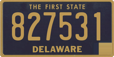 DE license plate 827531