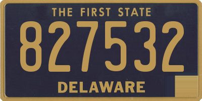 DE license plate 827532