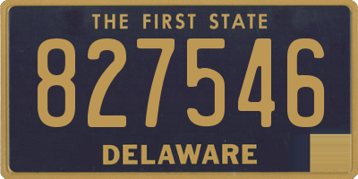 DE license plate 827546