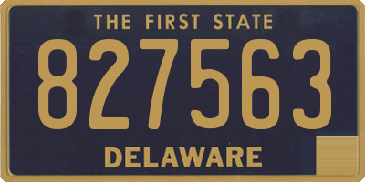 DE license plate 827563