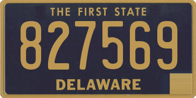DE license plate 827569