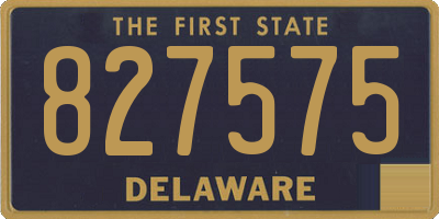 DE license plate 827575