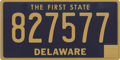 DE license plate 827577