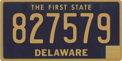 DE license plate 827579
