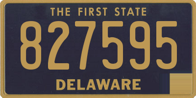 DE license plate 827595