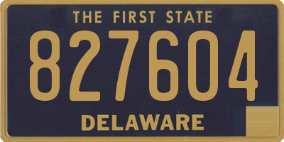 DE license plate 827604