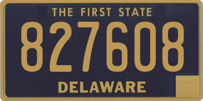DE license plate 827608