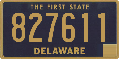 DE license plate 827611
