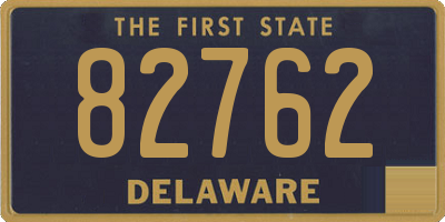 DE license plate 82762