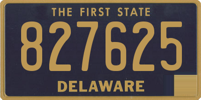 DE license plate 827625