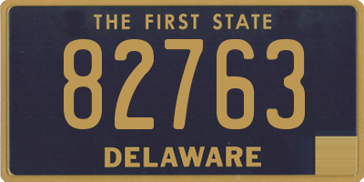 DE license plate 82763