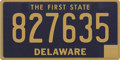 DE license plate 827635