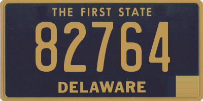 DE license plate 82764