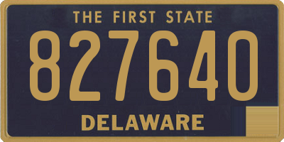 DE license plate 827640