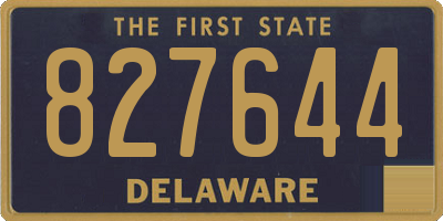 DE license plate 827644