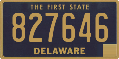 DE license plate 827646
