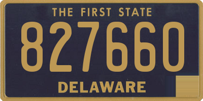 DE license plate 827660