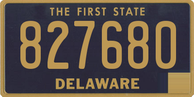 DE license plate 827680