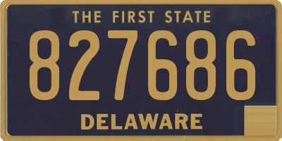 DE license plate 827686