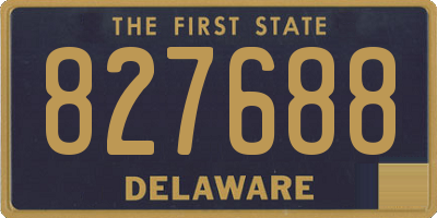 DE license plate 827688