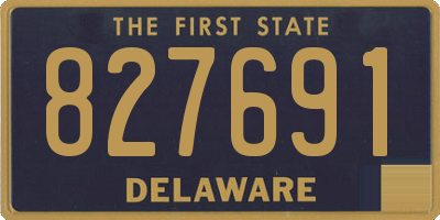 DE license plate 827691
