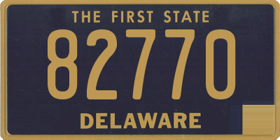 DE license plate 82770