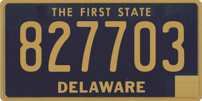 DE license plate 827703