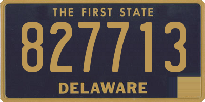DE license plate 827713