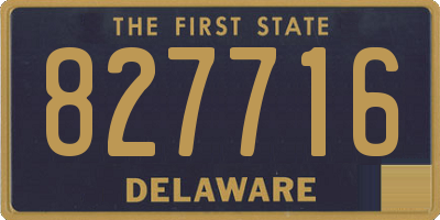 DE license plate 827716