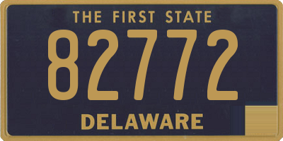 DE license plate 82772