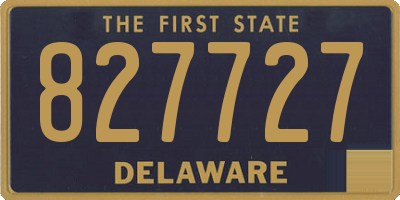 DE license plate 827727