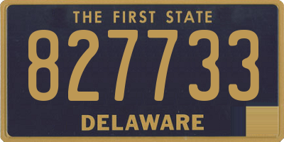 DE license plate 827733