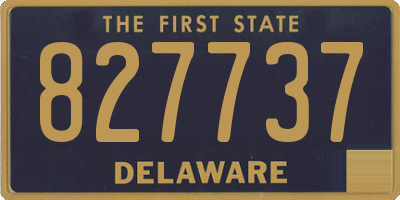 DE license plate 827737