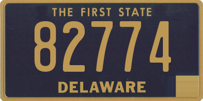 DE license plate 82774