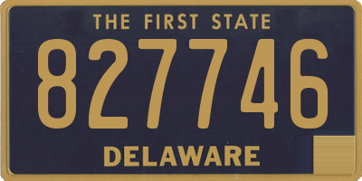 DE license plate 827746