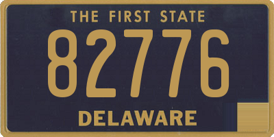 DE license plate 82776