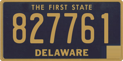 DE license plate 827761