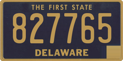 DE license plate 827765