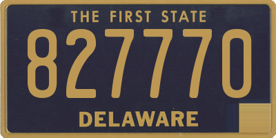 DE license plate 827770