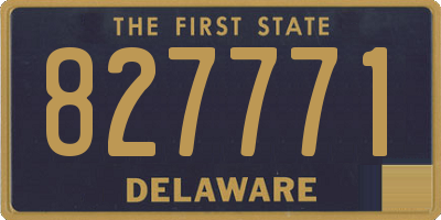 DE license plate 827771