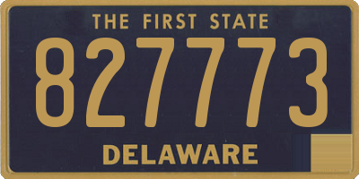 DE license plate 827773